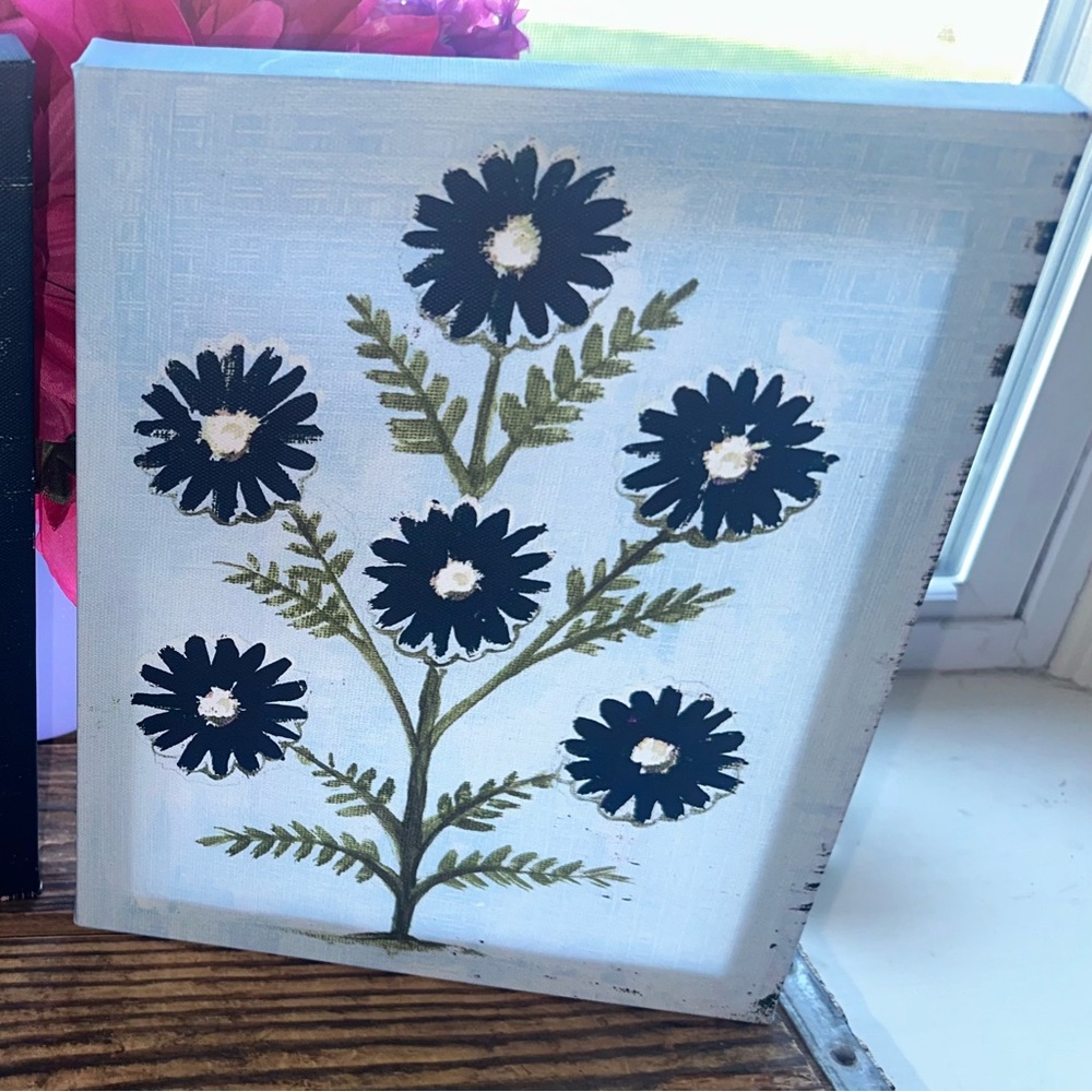 2 Floral Canvas Wall Decor Set - Picture 3 of 7